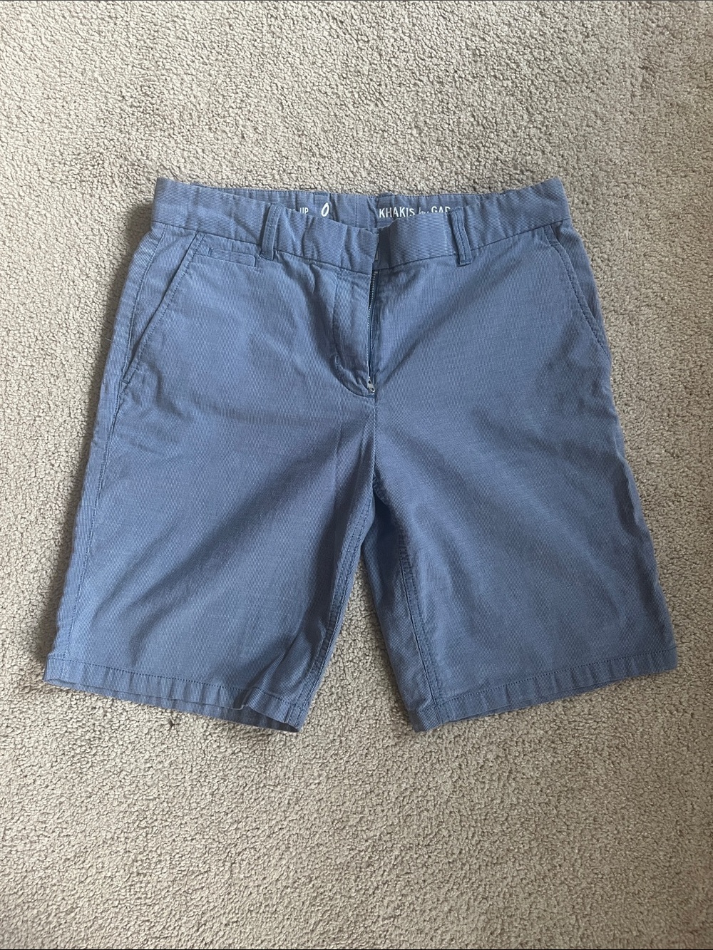 GAP Women's Light Blue Chino Bermuda Shorts
